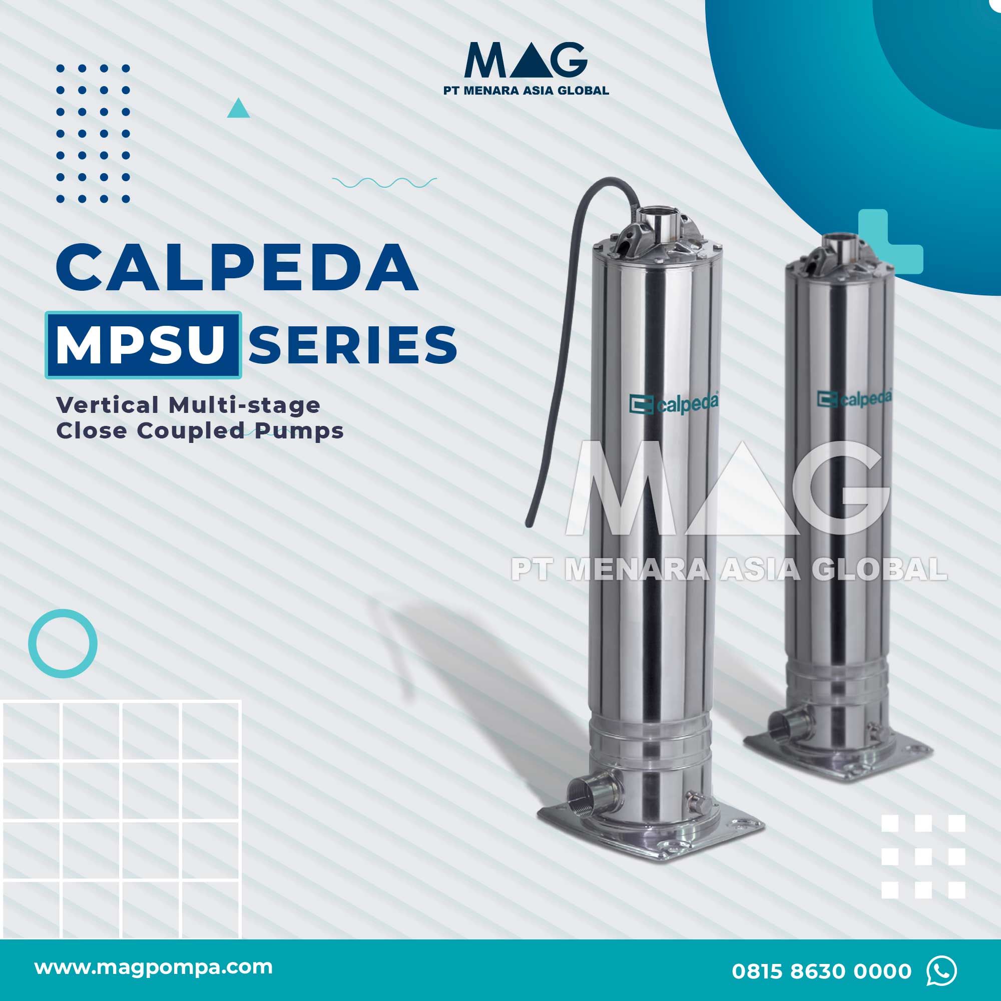 Pompa Vertical Multistage Calpeda MPSU Series